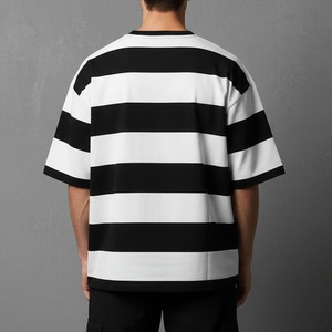 Camiseta Casual Extra Grande para Hombre, de Algodón, Corte Holgado, Tejido Jersey Suave de Primera Calidad, Producción OEM ODM de Marca Privada - Product Image 2