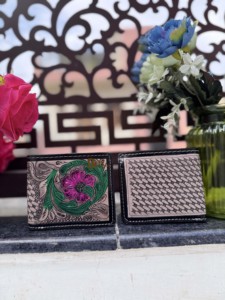 2026 Unique Designer Hand Tooled Leather <b>Wallet</b> Men's <b>Long</b> Zipper <b>Wallet</b> Hot Sale Fashion Floral Embossing Daily Use <b>Wallet</b> - Product Image 6