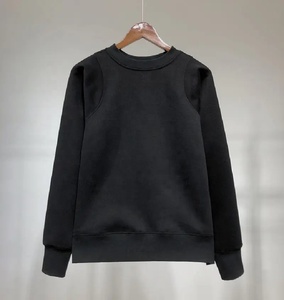 Sudadera Casual de Cuello Redondo de Color Sólido para Mujer, Invierno, 100% Algodón, Transpirable, Estampada, Venta al por Mayor - Product Image 3