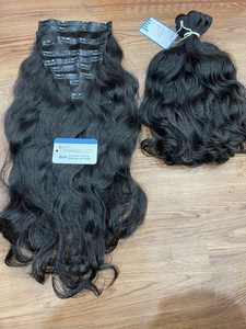 VENTES CHAUDES  Clip-in cheveux vierges vietnamiens Naturellement lisses et ondulés Produits tendance - Product Image 3