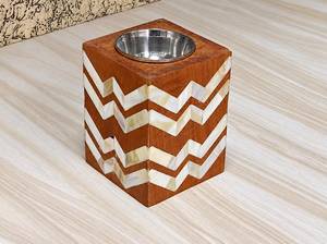 Brûleur à Bakhoor en bois et résine religieux haut de gamme, finition brillante en bois d'acacia, porte-encens décoratif Madkhan, parfum Oud, fait main - Product Image 3