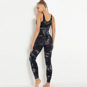 Custom <b>Zipper</b> Front Seamless Workout Set Women Long Sleeve Crop <b>Top</b> High Waist Fitness Leggings - Product Image 4