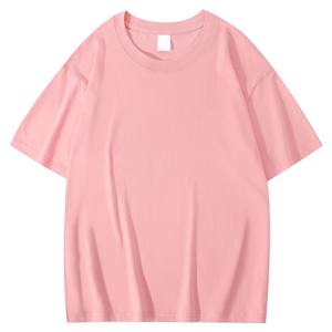 T-shirt unisexe ample à col ras du cou, en coton épais 200G, avec épaules tombantes, personnalisable avec logo OEM, grandes tailles, prix usine Chine Bangladesh - Product Image 5