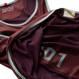 เสื้อกล้ามกีฬาแบบซับลิเมชั่นคุณภาพสูง ระบายอากาศได้ดี สำหรับวิ่งมาราธอน  รับสกรีนชื่อ/หมายเลขทีม  ราคาขายส่ง  ผ้าโพลีเอสเตอร์ยืดหยุ่น - Product Image 4