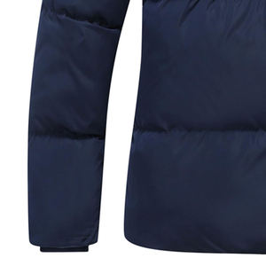 Blouson matelassé décontracté pour femme, col montant, coupe régulière, couleur unie, extérieur en polyester, coupe-vent, épais, pour l'hiver - Product Image 6