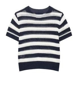 <b>Men's</b> Short Sleeve O-Neck Knitted T-<b>Shirt</b> Regular Fit Casual Wear Front Logo <b>Sequin</b> Embroidery Breathable Spandex - Product Image 2