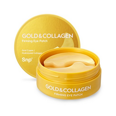 Maschere per Occhi SNP Gold Collagen, Confezione da 7 (60 Pezzi), in Seta con Peptidi, Scatola Scontata - Product Image 1