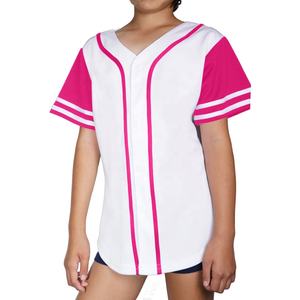 Camisetas de Béisbol Personalizadas de Alta Calidad para Mujer, en Forma de Abanico, Transpirables, de Secado Rápido, Tallas Grandes, Sublimación, Cuello en V, Secado Rápido - Product Image 3