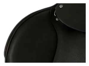 อานม้ากระโดดสีดำ หนังแท้ สำหรับฝึกซ้อมและขี่ม้าประจำวัน - Product Image 4