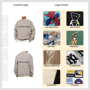 Sudadera de Alta Calidad 100% Algodón, Sudadera Lisa de Cuello Redondo Personalizable, Sudadera Extra Grande para Hombre - Product Image 5