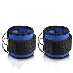 Tobilleras duraderas para gimnasio, tobilleras ajustables para entrenamiento con cable y resistencia - Product Image 4