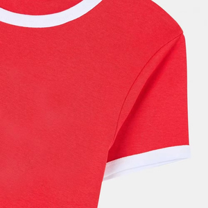 Camisetas Cortas para Mujer, Estilo Urbano, Camisetas de Manga Corta para Mujer, Camisetas Cortas de Algodón Personalizadas al por Mayor - Product Image 6