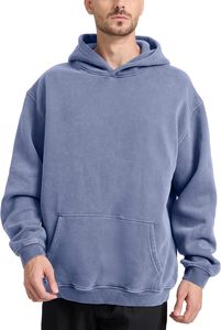 Sweat-shirt à capuche sportif ample sur mesure de haute qualité avec broderie, idéal pour l'entraînement hivernal, avec impression numérique, vente en gros - Product Image 3
