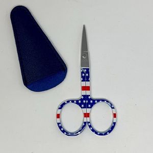 <b>Scissors</b> PATRIOTIC Leather Sheath Knitting Notions Gift for Knitter Embroidery <b>Scissors</b> Crochet <b>Sewing</b> Needlepoint <b>Scissors</b> - Product Image 2