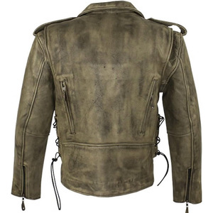 Chaqueta de cuero para hombre, diseño de moda, alta calidad, estilo motociclista, recién llegada. - Product Image 2
