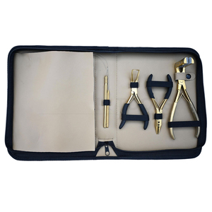 Professional Hair <b>Extension</b> Pliers Kit Metal Tools for Install and Remove Black Style Trendy Design - Product Image 3