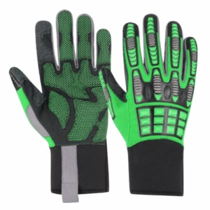 Guantes de Seguridad Antivibración, Resistentes a Cortes, de Cuero de la Mejor Calidad, Guantes Mecánicos Resistentes, Antimpactos, a Prueba de Golpes, para Trabajo - Product Image 6