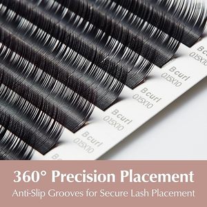 [Private Label] BEST Premium Korea PBT Laser Silk Plus Lash 0.10 Wholesale (B,C,J,D Curl) (8-15mm Mix) Individual Soft Eyelash - Product Image 4