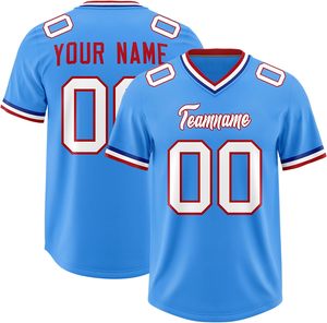 Fabricant professionnel de maillots de football américain en polyester mesh, transfert thermique, évacuation de la transpiration, nom d'équipe personnalisé, OEM ODM - Product Image 3