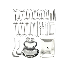 Juego de 38 Instrumentos Quirúrgicos Manuales de Acero Inoxidable con Certificación CE ISO para Apendicectomía y Cirugía de Hernia - Product Image 1