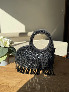 Stylish Heart Shaped Crystal Beaded Handwork Clutch Hotfix Stone Embellishments Hasp Luxury Evening Purse Party Wedding 1L - Product Image 4