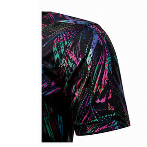 Chemise décontractée pour homme à motif floral, en tissu léger en mélange de coton, avec coutures de qualité supérieure et design estival élégant - Product Image 4