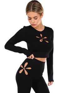 Nuevo Conjunto Deportivo para Mujer, Top Deportivo Cruzado, Leggings de Yoga, Conjuntos de Gimnasio, Color Sólido, Logotipo Personalizado - Product Image 3