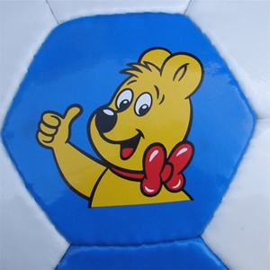 ลูกฟุตบอล HARIBO สีขาวน้ำเงิน ลายการ์ตูน สำหรับเล่นในร่มและกลางแจ้ง ลูกบอลโปรโมชั่น - Product Image 5