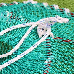 Nouvelle cage flottante en HDPE pour l'aquaculture, piège en acier et filet PE, diamètre 24'' rond, pour crabes, homards, crevettes, poissons, utilisation en haute mer - Product Image 3