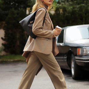 <span class=keywords><strong>Blazer</strong></span> mit Notch-Kragen, langen Ärmeln und bequemer Passform für Damen, Premium-Qualität, Freizeitblazer für Damen, Online-Verkauf - Product Image 6