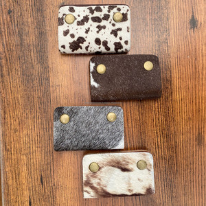 Designer Luxury Fashion Genuine Hair On Cowhide Leather Card Holder Wallets <b>for</b> Women & <b>Men</b> Coin Purses & Passport <b>Pouches</b> Use - Product Image 4