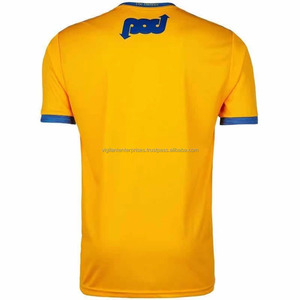 เสื้อฟุตบอลผ้าโพลีเอสเตอร์สำหรับ100% เกรดพรีเมี่ยมชุดเสื้อฟุตบอลแขนสั้นประสิทธิภาพสูงดีไซน์สีทึบ - Product Image 2