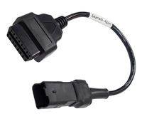 Cable Adaptador de Diagnóstico para Motocicleta OBD2, Conector Hembra de 16 Pines a Conector de 4 Pines para Lector de Códigos, 12V 24V, Venta en Paquete OBD2