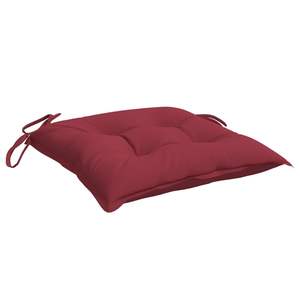 Ensemble de 4 coussins d'extérieur en tissu Oxford rouge vin, 100% polyester, coussin de palette pour l'extérieur - Product Image 3