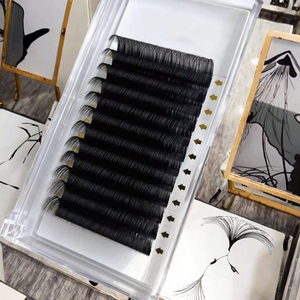 NQ 2025 Dark Black Premium Vegan Mink Extensiones de pestañas Hecho a mano Mega Volume Lashes con práctico aplicador reutilizable - Product Image 3