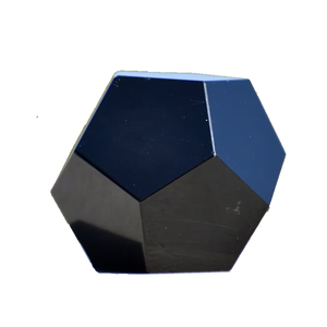 Dodecaedro de Obsidiana Negra Natural, Cristal Geométrico, Piedra de Ágata, Gema Curativa, Venta al por Mayor - Product Image 3