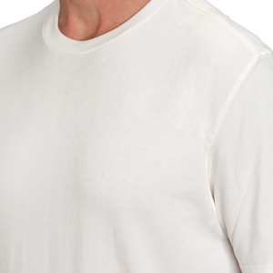 Camiseta de Hombre Personalizada con Logotipo Bordado, Tejida, 100% Algodón, con Patrón de Letras, Estilo Formal y Urbano, Suave, de Manga Corta y Corte Holgado - Product Image 3