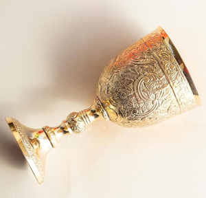 Handcrafted Stainless Steel <b>Wine</b> <b>Goblet</b> with Artistic Engraving for Luxury Dining Stainless Steel Juice Glass for Party Events - Product Image 1