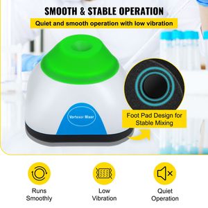 Agitatore Vortex da Laboratorio Mini 3000 RPM con Funzione Touch, Diametro Orbitale 6mm, Capacità 50ML - Essenziale per Laboratori Scientifici - Product Image 6