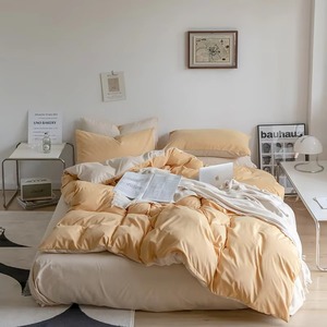 Juego de Edredón de 3 Piezas en Verde Salvia y Beige, Juego de Ropa de Cama Reversible de Algodón Moderno - Product Image 3