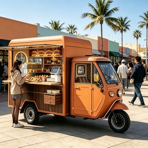 Carrito <span class=keywords><strong>de</strong></span> Comida Móvil <span class=keywords><strong>de</strong></span> Madera para Exteriores con Revestimiento <span class=keywords><strong>de</strong></span> Cedro y Techo <span class=keywords><strong>de</strong></span> <span class=keywords><strong>Tejas</strong></span> <span class=keywords><strong>de</strong></span> Cedro para un Aspecto Rústico - Product Image 1