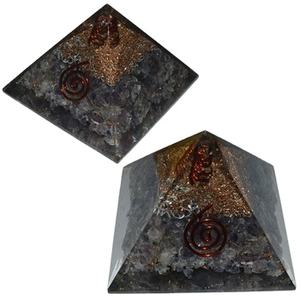 Pirámides de orgón de cuarzo ahumado, punto de cristal tallado, ágata, estilo Feng Shui, mascota, piedra preciosa grabada para artesanía de piedra semipreciosa - Product Image 1