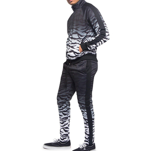 Ensemble de survêtement pour homme à imprimé animal, 2 pièces, veste à capuche zippée, pantalon de jogging à manches longues, doublure en polaire respirante, hiver - Product Image 6