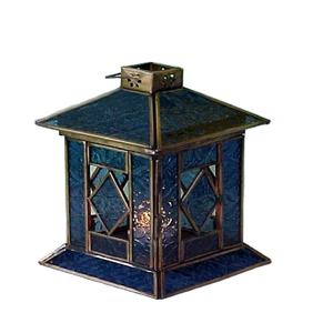 Farol de Metal Plateado y Vidrio para Decoración del Hogar, Decoración Navideña, Hecho a Mano, Ecológico - Product Image 1