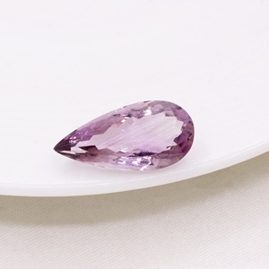 Ametyste violette naturelle certifiée GIA, taille poire, pierre précieuse non montée, 11 carats |   Fabrication de bijoux faits à la main en gros - Product Image 5