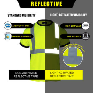 Chaleco de Seguridad Reflectante de Alta Visibilidad, Malla Fluorescente de Poliéster de Secado Rápido, Ropa de Trabajo Unisex Sublimable - Product Image 6