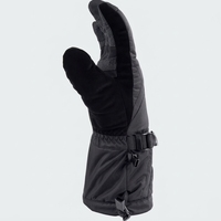 Gants de ski d'hiver unisexes en polyester noir à isolation thermique pour la descente en ski