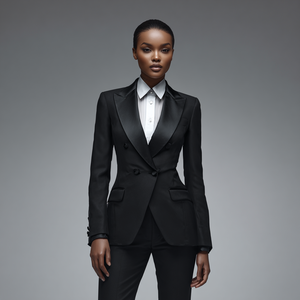 Conjunto de Traje para Mujer, Blazer y Pantalones Elegantes, Ropa Formal de Oficina, Atuendo Profesional para Reuniones y Eventos Corporativos - Product Image 4