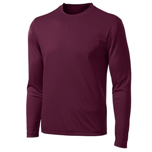 Men Basic Cotton Long Sleeve Shirt Plain Crew Neck Tee Custom Printing OEM ODM Wholesale Manufacturer - Product Image 1