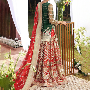Robe de mariée pakistanaise traditionnelle de haute qualité, vente en gros, nouvelle arrivée, broderie à la main, tenue de mariage, Lehenga Choli 2026 - Product Image 2